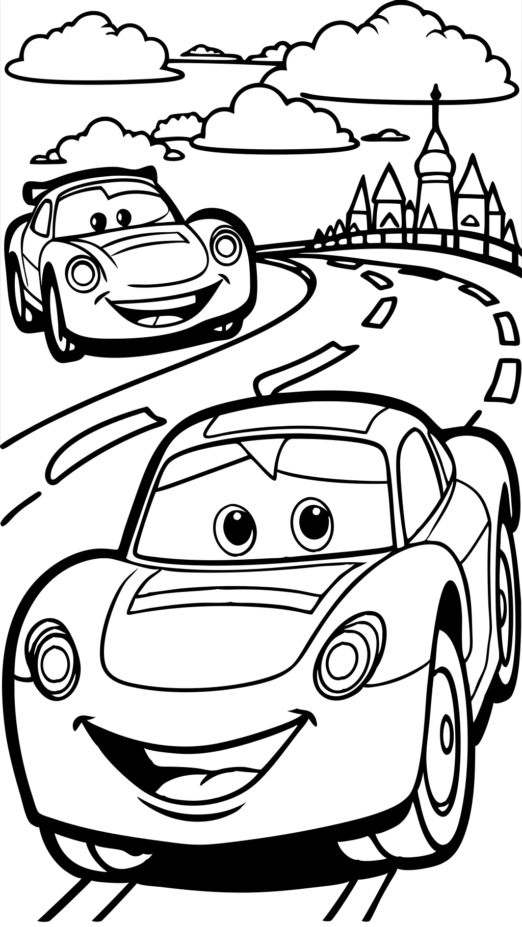 coloriages de voitures McQueen